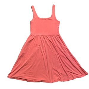 A New Day Coral Square Neck Sleeveless Ballet Mini Dress